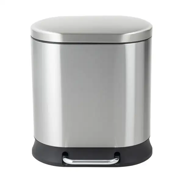 Відро для сміття з плавним закриттям овальне Mixxus Premium Strong-TC0120 SS Color 20л колір наржав (MI7081)