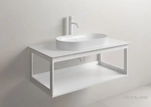 Столешница керамическая 100 x 50 см Catalano Horizon, Glossy white (1PC1005000) фото 3 Aquada.com.ua Столешница керамическая 100 x 50 см Catalano Horizon, Glossy white (1PC1005000) фото 3 Aquada.com.ua