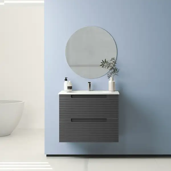 Комплект мебели 60 см Devit Acqua, серый матовый 088165G Комплект мебели 60 см Devit Acqua, серый матовый 088165G