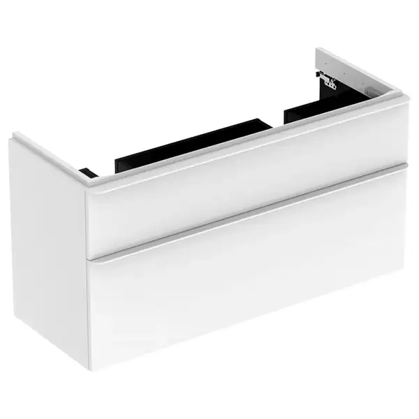 Тумба под двойную раковину Geberit Smyle Square 118,4 см, белый глянцевый (500.356.00.1) Тумба под двойную раковину Geberit Smyle Square 118,4 см, белый глянцевый (500.356.00.1)