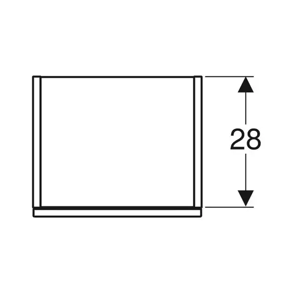 Пенал 36 х 29,9 х h118 см Geberit Smyle Square (500.361.JR.1) Пенал 36 х 29,9 х h118 см Geberit Smyle Square (500.361.JR.1)