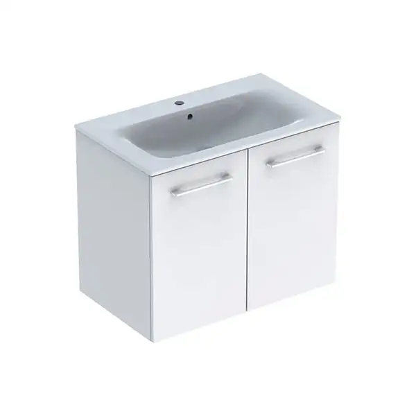 GEBERIT SELNOVA SQUARE комплект: умывальник встроенный Slim Rim, с тумбой 78,8*50,2см, двухдверной, белый глянец (501.256.00.1) фото 1 Aquada.com.ua GEBERIT SELNOVA SQUARE комплект: умывальник встроенный Slim Rim, с тумбой 78,8*50,2см, двухдверной, белый глянец (501.256.00.1) фото 1 Aquada.com.ua
