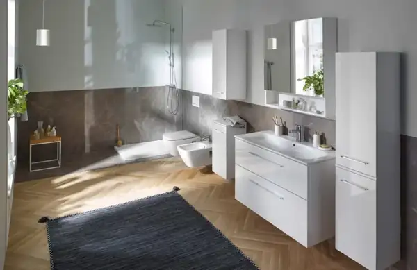 Зеркальный шкафчик Geberit Selnova Square 58,8 х 17,5 х h85 см, белый глянцевый (501.264.00.1) Зеркальный шкафчик Geberit Selnova Square 58,8 х 17,5 х h85 см, белый глянцевый (501.264.00.1)
