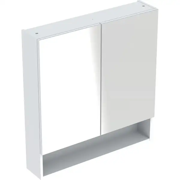 Зеркальный шкафчик Geberit Selnova Square 58,8 х 17,5 х h85 см, белый глянцевый (501.264.00.1) Зеркальный шкафчик Geberit Selnova Square 58,8 х 17,5 х h85 см, белый глянцевый (501.264.00.1)