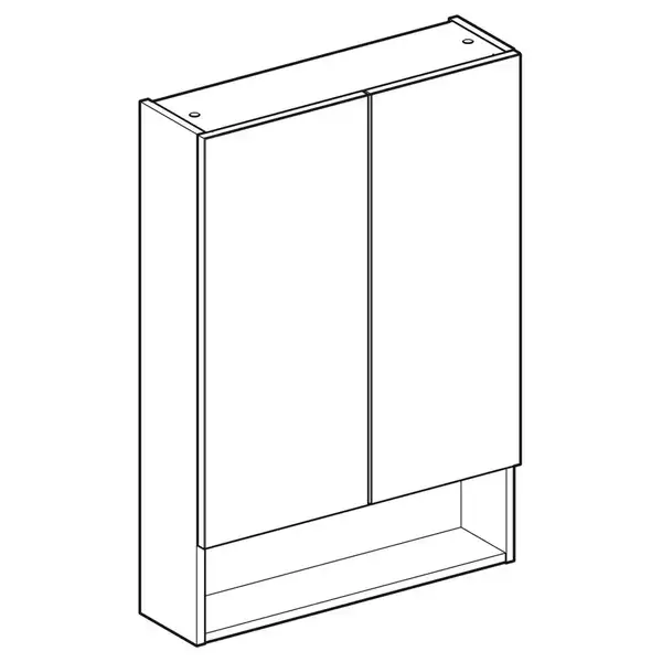 Зеркальный шкафчик Geberit Selnova Square 58,8 х 17,5 х h85 см, орех светлый (501.267.00.1) Зеркальный шкафчик Geberit Selnova Square 58,8 х 17,5 х h85 см, орех светлый (501.267.00.1)