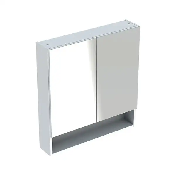 Geberit SELNOVA Square шкафчик зеркальный 78,8*85*17,5см, двухдверный, белый глянец (501.268.00.1) Geberit SELNOVA Square шкафчик зеркальный 78,8*85*17,5см, двухдверный, белый глянец (501.268.00.1)