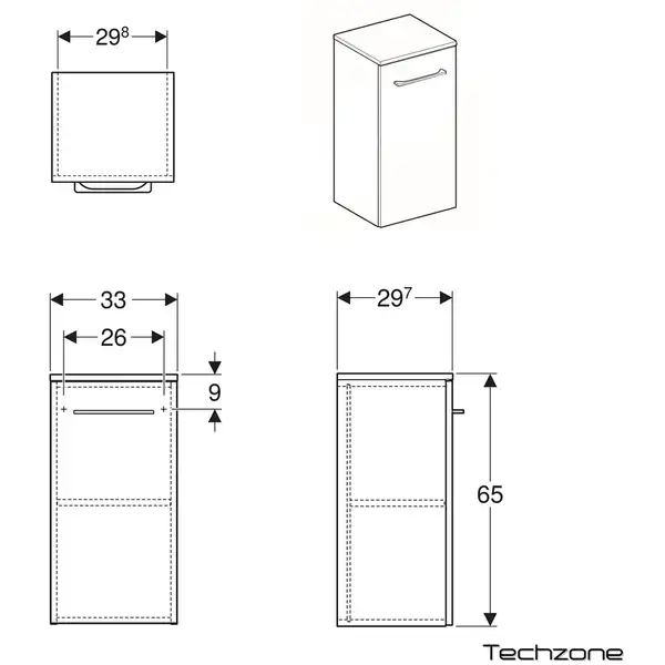 Шкафчик Geberit Selnova Square 33 х 29,7 х h65 см, белый глянцевый (501.272.00.1) Шкафчик Geberit Selnova Square 33 х 29,7 х h65 см, белый глянцевый (501.272.00.1)