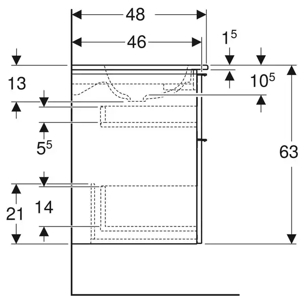 Тумба с раковиной Geberit iCon slim rim 120 см, корпус и фасад - дуб / ручки - лава мат 502.338.JH.1 Тумба с раковиной Geberit iCon slim rim 120 см, корпус и фасад - дуб / ручки - лава мат 502.338.JH.1
