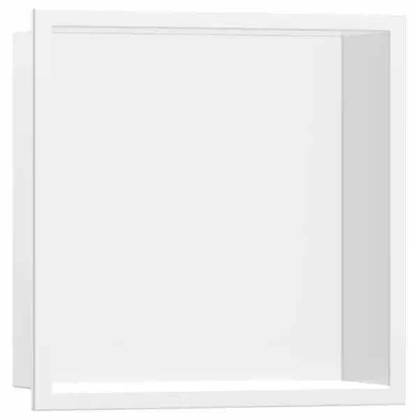 Настенная ниша со встроенной рамой Hansgrohe XtraStoris Original 30 x 30 x 10 см, белый матовый (56061700) фото 1 Aquada.com.ua