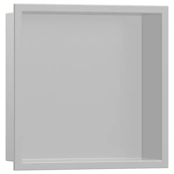Настенная ниша со встроенной рамой Hansgrohe XtraStoris Original 30 x 30 x 10 см, нержавеющая сталь (56061800) фото 1 Aquada.com.ua Настенная ниша со встроенной рамой Hansgrohe XtraStoris Original 30 x 30 x 10 см, нержавеющая сталь (56061800) фото 1 Aquada.com.ua