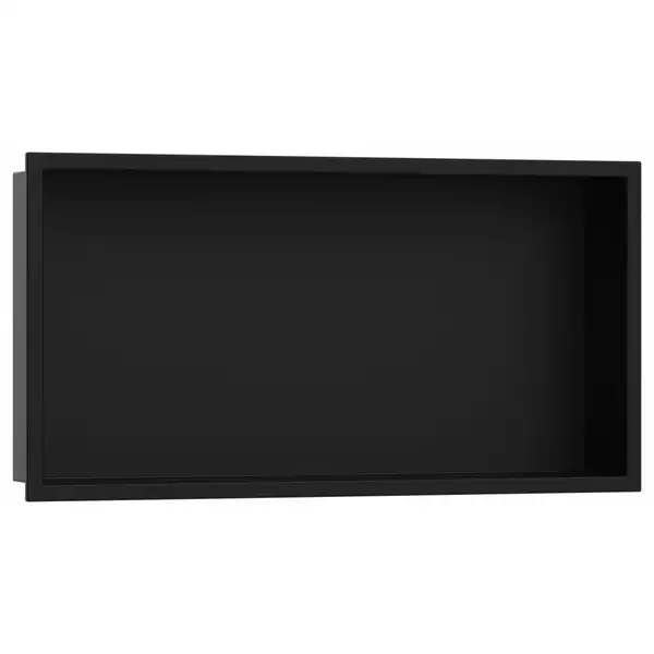 Настенная ниша со встроенной рамой Hansgrohe XtraStoris Original 30 x 60 x 10 см, чёрный матовый (56064670) фото 1 Aquada.com.ua