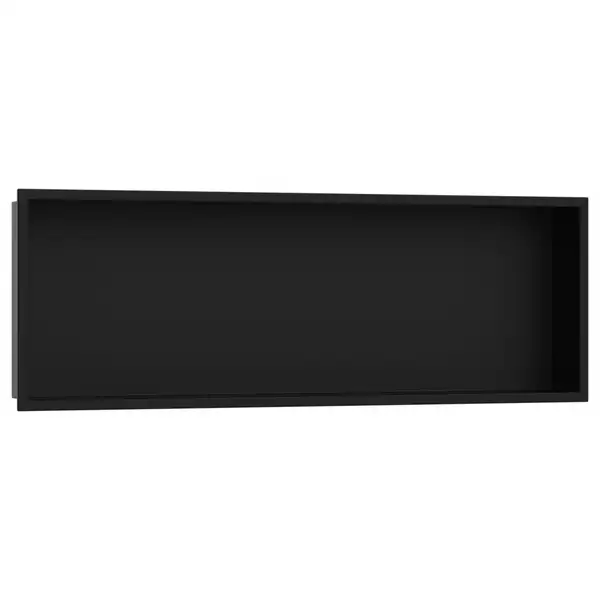 Настенная ниша со встроенной рамой Hansgrohe XtraStoris Original 30 x 90 x 10 см, чёрный матовый (56067670) фото 1 Aquada.com.ua
