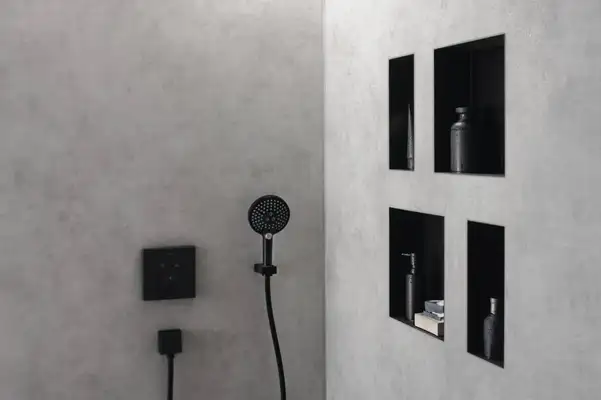 Ниша в стене с открытой рамой Hansgrohe XtraStoris Minimalistic 30 х 15 х 10 см, чёрный матовый (56070670) фото 2 Aquada.com.ua Ниша в стене с открытой рамой Hansgrohe XtraStoris Minimalistic 30 х 15 х 10 см, чёрный матовый (56070670) фото 2 Aquada.com.ua