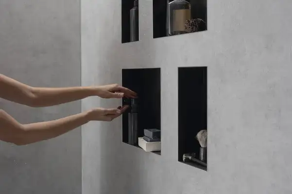 Ниша в стене с открытой рамой Hansgrohe XtraStoris Minimalistic 30 х 15 х 10 см, чёрный матовый (56070670) фото 6 Aquada.com.ua Ниша в стене с открытой рамой Hansgrohe XtraStoris Minimalistic 30 х 15 х 10 см, чёрный матовый (56070670) фото 6 Aquada.com.ua