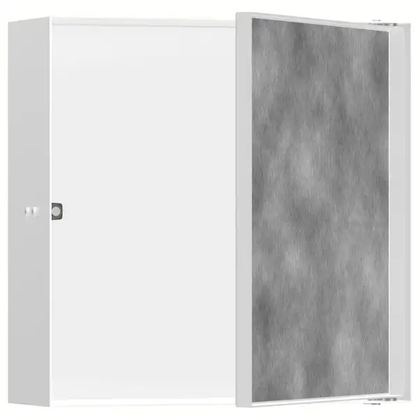 Ниша в стене с дверцей под плитку Hansgrohe XtraStoris Rock 30 х 30 х 10 см, белый матовый (56085700) фото 1 Aquada.com.ua Ниша в стене с дверцей под плитку Hansgrohe XtraStoris Rock 30 х 30 х 10 см, белый матовый (56085700) фото 1 Aquada.com.ua