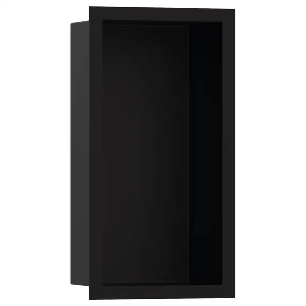 Настенная ниша с дизайнерской рамкой Hansgrohe XtraStoris Individual 30 х 15 х 10 см, чёрный матовый (56095670) фото 1 Aquada.com.ua Настенная ниша с дизайнерской рамкой Hansgrohe XtraStoris Individual 30 х 15 х 10 см, чёрный матовый (56095670) фото 1 Aquada.com.ua