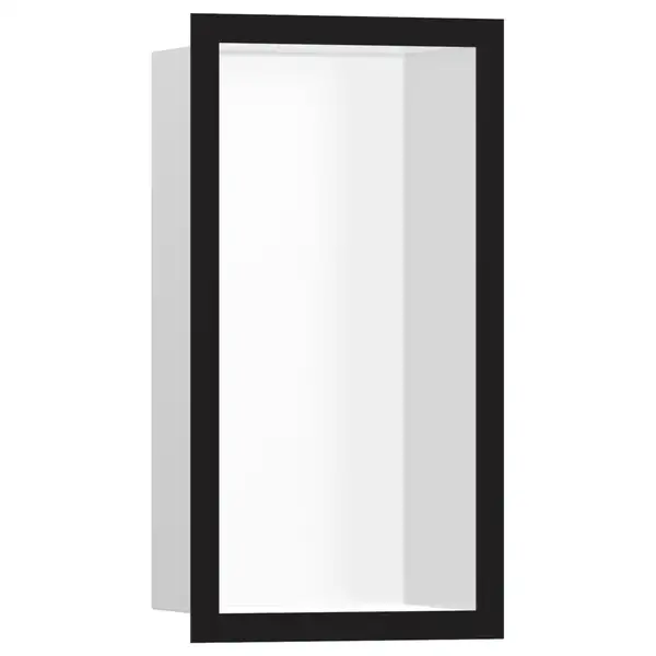 Настенная ниша с дизайнерской рамкой Hansgrohe XtraStoris Individual 30 х 15 х 10 см, чёрный матовый (56096670) фото 1 Aquada.com.ua Настенная ниша с дизайнерской рамкой Hansgrohe XtraStoris Individual 30 х 15 х 10 см, чёрный матовый (56096670) фото 1 Aquada.com.ua