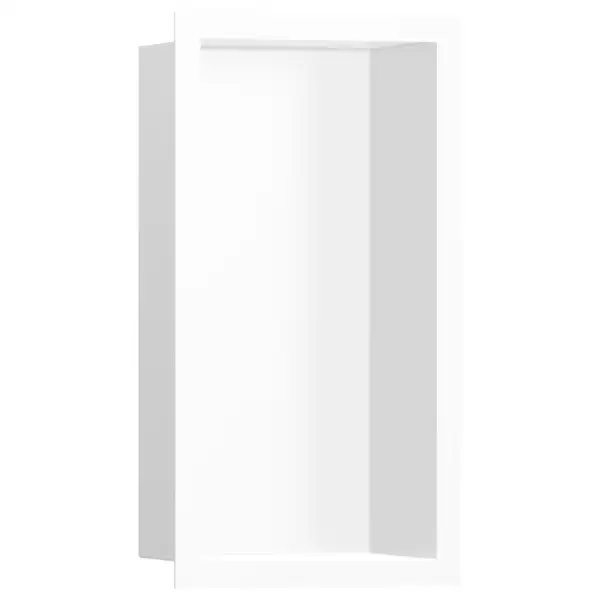 Настенная ниша с дизайнерской рамкой Hansgrohe XtraStoris Individual 30 х 15 х 10 см, белый матовый (56096700) фото 1 Aquada.com.ua Настенная ниша с дизайнерской рамкой Hansgrohe XtraStoris Individual 30 х 15 х 10 см, белый матовый (56096700) фото 1 Aquada.com.ua