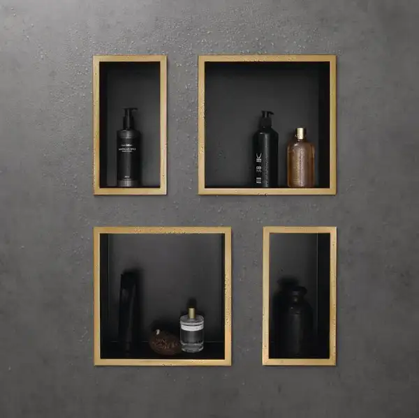 Настінна ніша Hansgrohe XtraStoris Individual з рамкою 30x30x10 см, матова нержавіюча сталь (56098800)