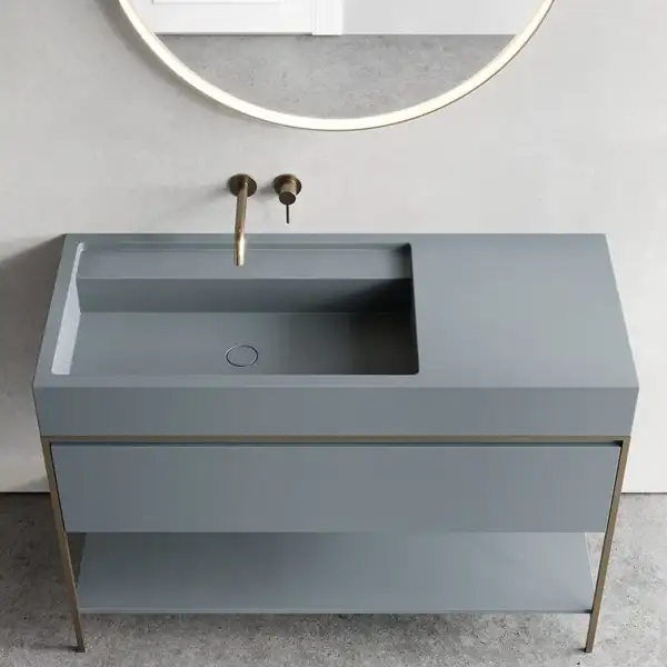 Nic-Design Стелаж для умивальника Nic Design Elen 120, Brushed Bronze (02173765) (021737065)