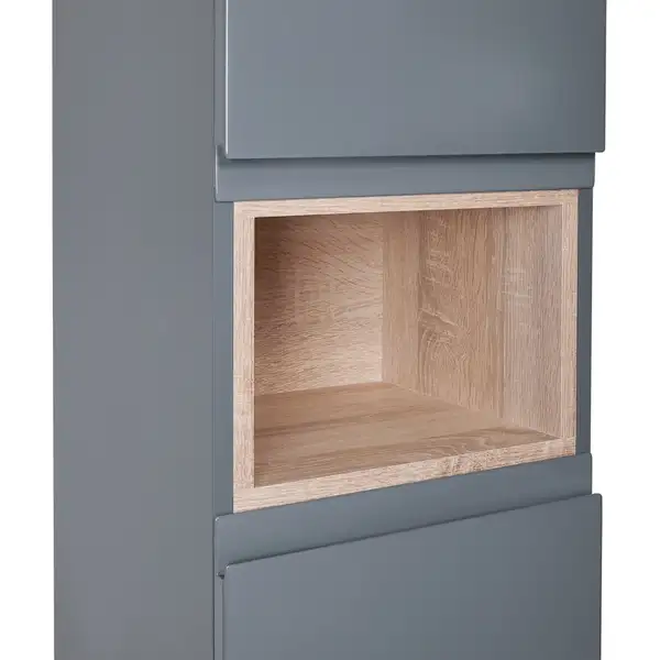 Пенал напольный Qtap Robin 350х1950х316 Graphite/Whitish oak QT1376PN1652RGWO Пенал напольный Qtap Robin 350х1950х316 Graphite/Whitish oak QT1376PN1652RGWO