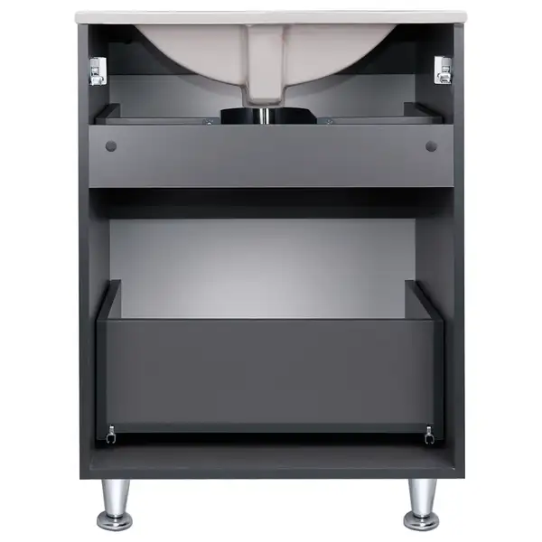 Комплект Qtap Scorpio 605х825х460 Graphite тумба напольная + раковина врезная QT1471TNВ6023060CG Комплект Qtap Scorpio 605х825х460 Graphite тумба напольная + раковина врезная QT1471TNВ6023060CG