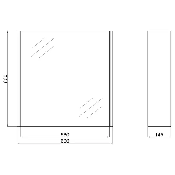 Зеркальный шкаф подвесной Qtap Scorpio 600х600х145 White QT1477ZP601W (QT1477ZP651W) Зеркальный шкаф подвесной Qtap Scorpio 600х600х145 White QT1477ZP601W (QT1477ZP651W)