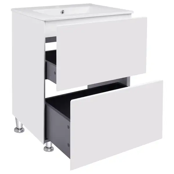 Комплект Qtap Tern 600х725х437 White тумба напольная + раковина врезная, с полотенцедержателем QT1771TNЛ6013060CW (QT1771TNL6013060CW) Комплект Qtap Tern 600х725х437 White тумба напольная + раковина врезная, с полотенцедержателем QT1771TNЛ6013060CW (QT1771TNL6013060CW)