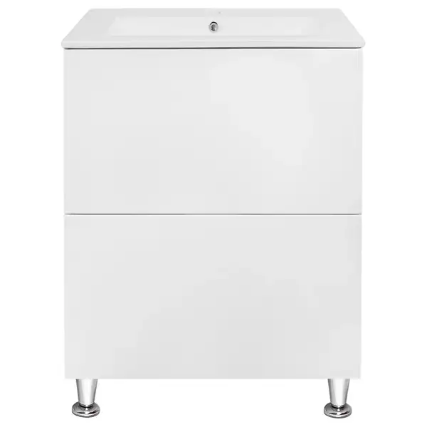 Комплект Qtap Tern 600х725х437 White тумба напольная + раковина врезная, с полотенцедержателем QT1771TNЛ6013060CW (QT1771TNL6013060CW) Комплект Qtap Tern 600х725х437 White тумба напольная + раковина врезная, с полотенцедержателем QT1771TNЛ6013060CW (QT1771TNL6013060CW)