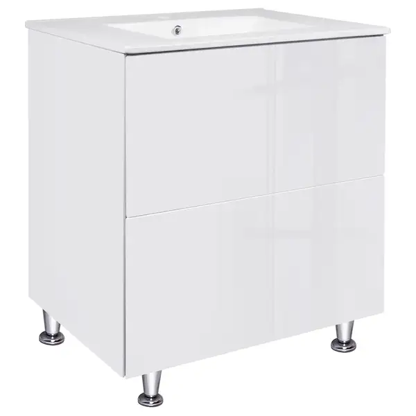 Комплект Qtap Tern 700х725х437 White тумба напольная + раковина врезная, с полотенцедержателем QT1771TNЛ7013070CW (QT1771TNL7013070CW) Комплект Qtap Tern 700х725х437 White тумба напольная + раковина врезная, с полотенцедержателем QT1771TNЛ7013070CW (QT1771TNL7013070CW)