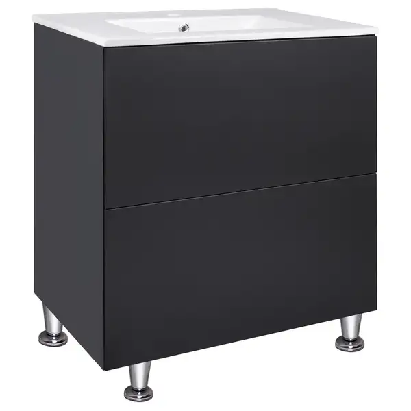 Комплект Qtap Tern 700х725х437 Matt black тумба напольная + раковина врезная, с полотенцедержателем QT1771TNЛ7023070CG (QT1771TNL7023070CMB) Комплект Qtap Tern 700х725х437 Matt black тумба напольная + раковина врезная, с полотенцедержателем QT1771TNЛ7023070CG (QT1771TNL7023070CMB)