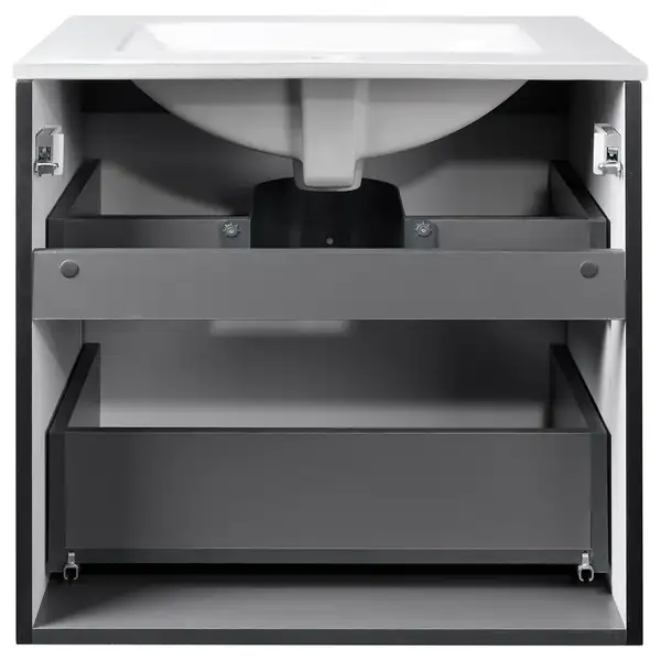Комплект Qtap Tern 600х580х437 Matt black тумба напольная + раковина врезная, с полотенцедержателем QT1772TPЛ6023060CG (QT1772TPL6023060CMB) Комплект Qtap Tern 600х580х437 Matt black тумба напольная + раковина врезная, с полотенцедержателем QT1772TPЛ6023060CG (QT1772TPL6023060CMB)