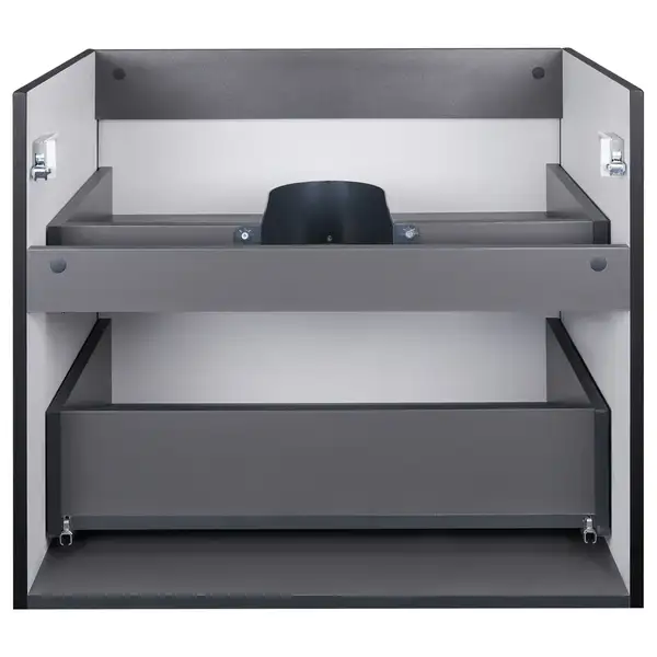 Тумба подвесная Qtap Tern 600х580х437 Matt black с полотенцедержателем QT1774TPL602MB Тумба подвесная Qtap Tern 600х580х437 Matt black с полотенцедержателем QT1774TPL602MB