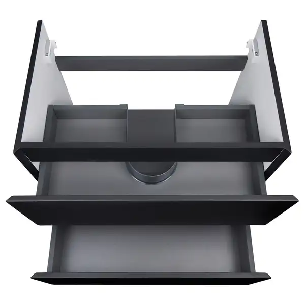 Тумба подвесная Qtap Tern 700х580х437 Matt black с полотенцедержателем QT1774TPL702MB Тумба подвесная Qtap Tern 700х580х437 Matt black с полотенцедержателем QT1774TPL702MB