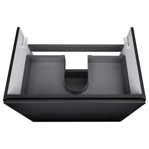 Тумба подвесная Qtap Tern 700х580х437 Matt black с полотенцедержателем QT1774TPL702MB Тумба подвесная Qtap Tern 700х580х437 Matt black с полотенцедержателем QT1774TPL702MB