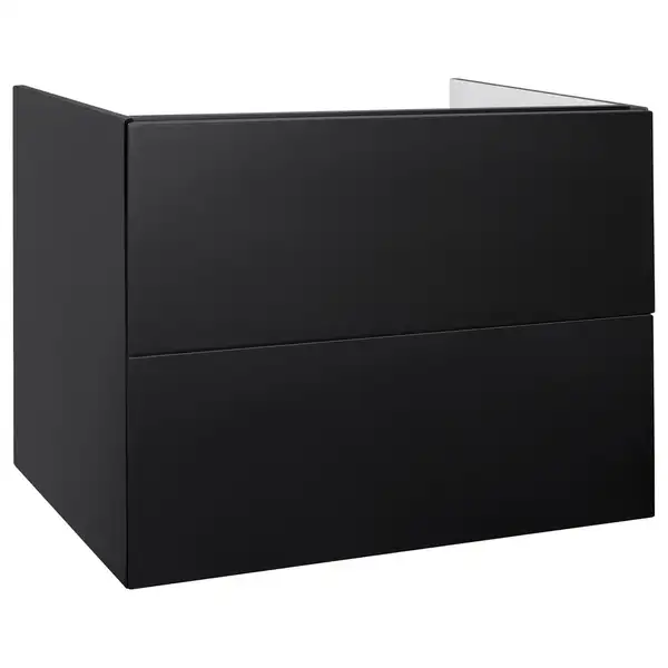 Тумба напольная Qtap Tern 800х725х437 Matt black с полотенцедержателем QT1774TPL802MB Тумба напольная Qtap Tern 800х725х437 Matt black с полотенцедержателем QT1774TPL802MB