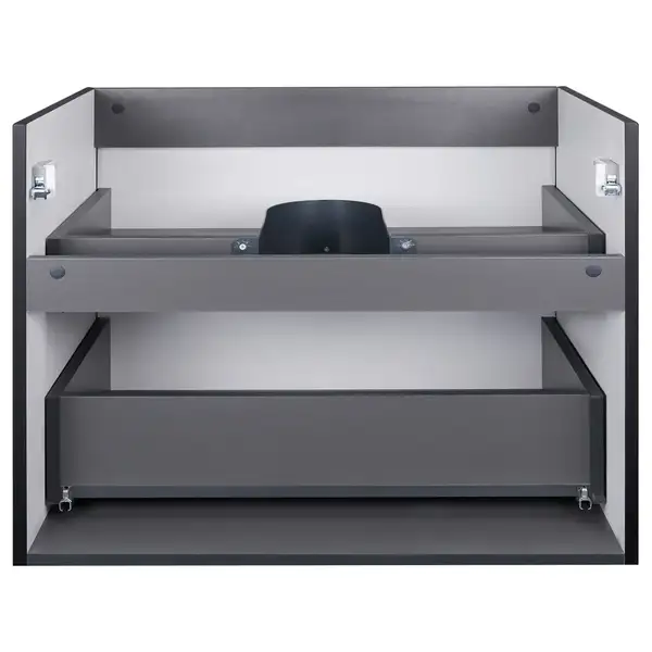 Тумба напольная Qtap Tern 800х725х437 Matt black с полотенцедержателем QT1774TPL802MB Тумба напольная Qtap Tern 800х725х437 Matt black с полотенцедержателем QT1774TPL802MB