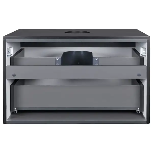 Тумба подвесная Qtap Tern 800х476х469 Matt black со столешницей и полотенцедержателем QT1773TNЛ802G (QT1779TPL802MB) Тумба подвесная Qtap Tern 800х476х469 Matt black со столешницей и полотенцедержателем QT1773TNЛ802G (QT1779TPL802MB)