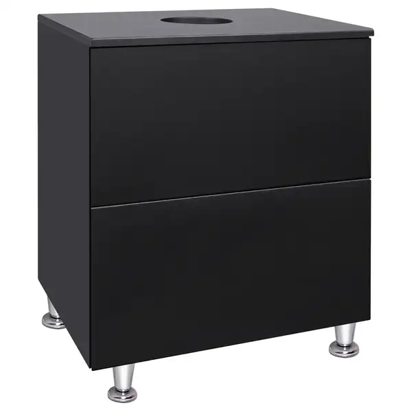 Тумба напольная Qtap Tern 600х616х469 Matt black со столешницей и полотенцедержателем QT1773TNЛ602G (QT1780TNL602MB) Тумба напольная Qtap Tern 600х616х469 Matt black со столешницей и полотенцедержателем QT1773TNЛ602G (QT1780TNL602MB)