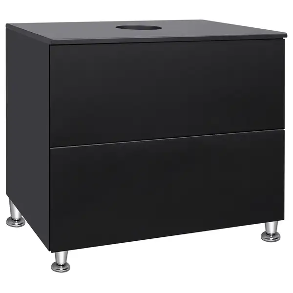 Тумба напольная Qtap Tern 800х616х469 Matt black со столешницей и полотенцедержателем QT1773TNЛ802G (QT1780TNL802MB) Тумба напольная Qtap Tern 800х616х469 Matt black со столешницей и полотенцедержателем QT1773TNЛ802G (QT1780TNL802MB)