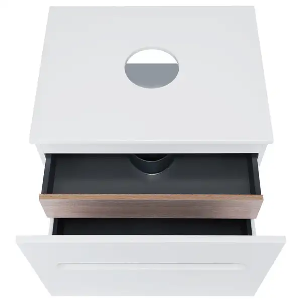 Тумба подвесная Qtap Virgo 600х476х469 White/Whitish oak со столешницей QT1879TPА601WWO Тумба подвесная Qtap Virgo 600х476х469 White/Whitish oak со столешницей QT1879TPА601WWO