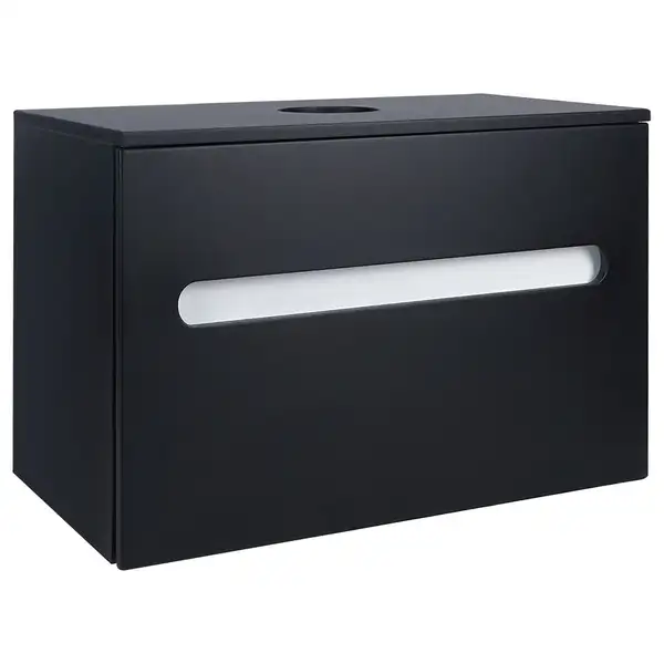 Тумба подвесная Qtap Virgo 700х476х469 Black/White со столешницей QT1879TPА702BW Тумба подвесная Qtap Virgo 700х476х469 Black/White со столешницей QT1879TPА702BW