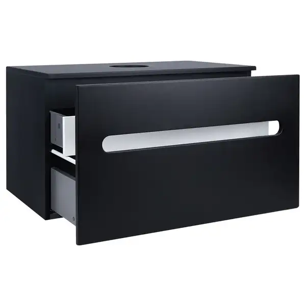 Тумба подвесная Qtap Virgo 800х476х469 Black/White со столешницей QT1879TPА802BW Тумба подвесная Qtap Virgo 800х476х469 Black/White со столешницей QT1879TPА802BW