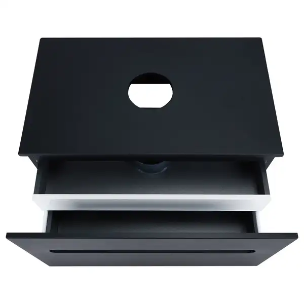 Тумба подвесная Qtap Virgo 800х476х469 Black/White со столешницей QT1879TPА802BW Тумба подвесная Qtap Virgo 800х476х469 Black/White со столешницей QT1879TPА802BW