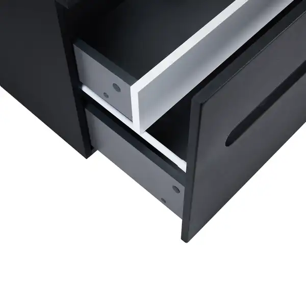 Тумба подвесная Qtap Virgo 800х476х469 Black/White со столешницей QT1879TPА802BW Тумба подвесная Qtap Virgo 800х476х469 Black/White со столешницей QT1879TPА802BW