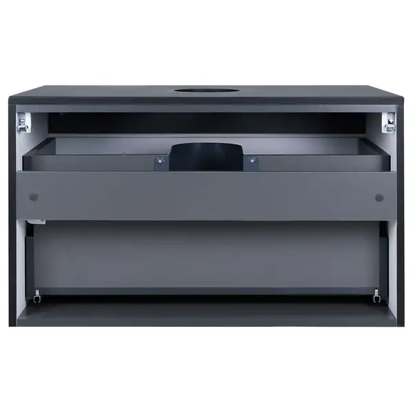 Тумба подвесная Qtap Virgo 800х476х469 Black/White со столешницей QT1879TPА802BW Тумба подвесная Qtap Virgo 800х476х469 Black/White со столешницей QT1879TPА802BW