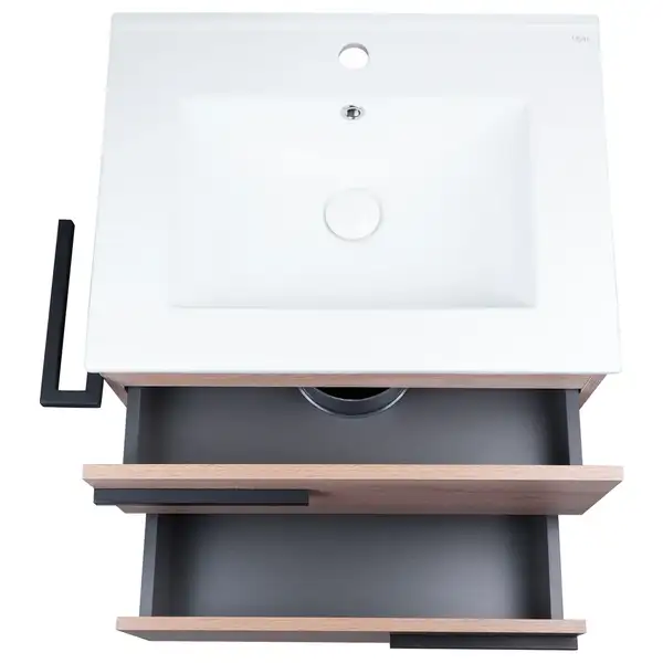 Комплект Qtap Taurus 600х800х437 Whitish oak тумба напольная + раковина врезная QT2471TNT603WO Комплект Qtap Taurus 600х800х437 Whitish oak тумба напольная + раковина врезная QT2471TNT603WO
