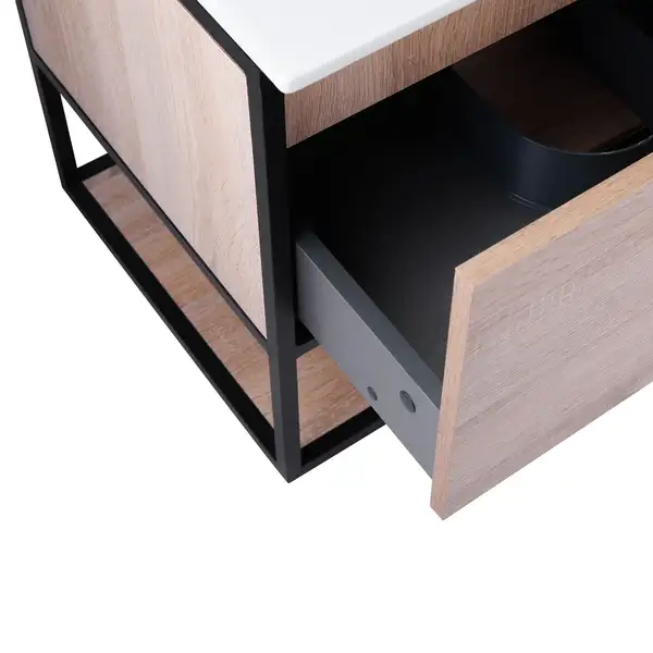 Комплект Qtap Taurus 600х580х437 Whitish oak тумба подвесная + раковина врезная QT2472TPT603WO Комплект Qtap Taurus 600х580х437 Whitish oak тумба подвесная + раковина врезная QT2472TPT603WO