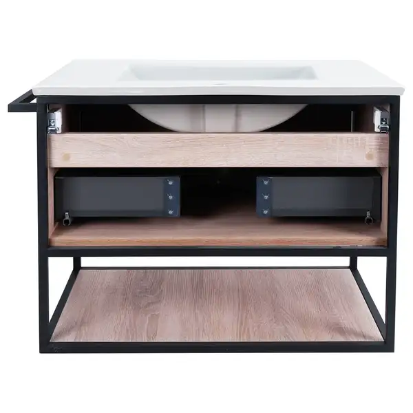 Комплект Qtap Taurus 700х580х437 Whitish oak тумба подвесная + раковина врезная QT2472TPT703WO Комплект Qtap Taurus 700х580х437 Whitish oak тумба подвесная + раковина врезная QT2472TPT703WO