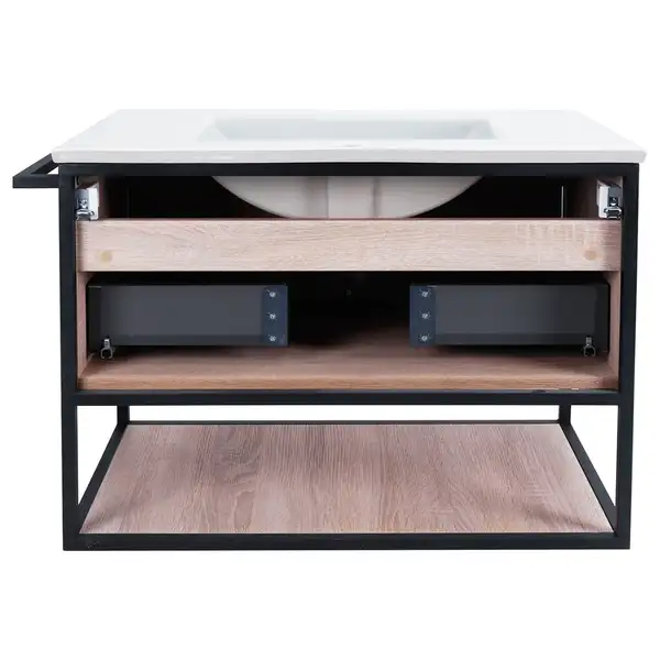 Комплект Qtap Taurus 800х580х437 Whitish oak тумба подвесная + раковина врезная QT2472TPT803WO Комплект Qtap Taurus 800х580х437 Whitish oak тумба подвесная + раковина врезная QT2472TPT803WO